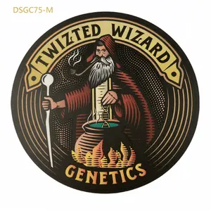 2 Inch Custom logo Adhesive Round Glossy Sticker 75 mm Diameter - Product Image 1