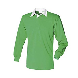 Camisetas de rugby Streetwear con diseño de hombro caído camisetas de polo de moda precio de fábrica OEM - Product Image 2