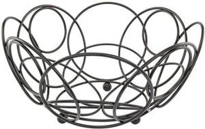 Cesta de metal de alambre fuerte para frutas, color negro, calidad de exportación - Product Image 2