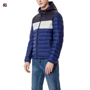 Chaqueta acolchada para hombre, ropa de invierno, tela de retales 100% poliéster, Logo personalizado, transpirable, moda para exteriores, precio barato, OEM - Product Image 4