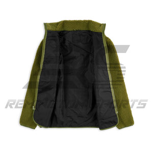 OEM Custom High-Quality Women Sherpa <b>Zip</b>-<b>Up</b> Olive <b>Jacket</b> Perfect for Everyday Wear Sherpa <b>Jacket</b> - Product Image 3