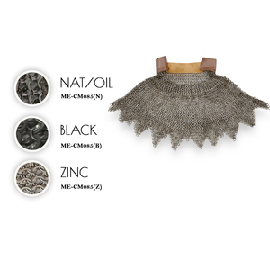 มาตรวัดขนาด9มม. 17นิ้วปรับแต่งได้ Bishop chainmail mantle riveted Solid Antique เกราะเหล็กพิมพ์ดิจิตอลแหวนโลหะงานฝีมือ - Product Image 1