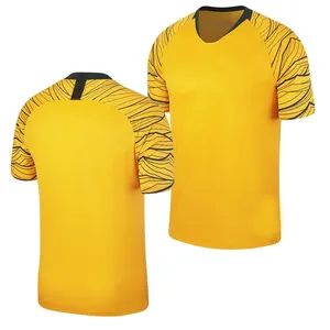 Оптовая продажа, спортивные футболки с сублимационной печатью для футбольной команды, Комплект футболок с фабрики, футболки для футбола, новейший дизайн футболок на заказ