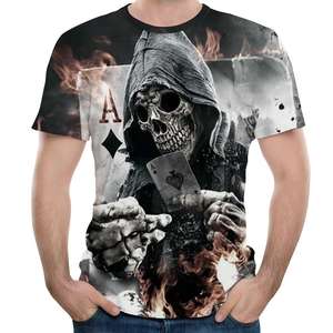 Camiseta de poliéster con estampado 3D para hombre, camisa de sublimación, personalizada, promocional - Product Image 1