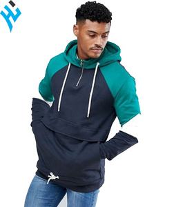 High Quality New <b>Men</b> Fashion <b>hoodie</b> Solid Color Panel Work For <b>Men</b> printed <b>Hoodie</b> - Product Image 1