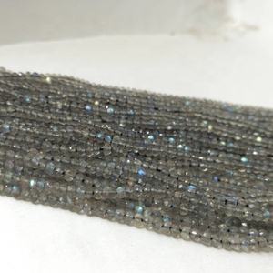 Labradorite naturelle de qualité AAA à facettes Rondelle perles de pierres précieuses brin en gros perles de pierres précieuses semi-précieuses pour les bijoux de mode - Product Image 5
