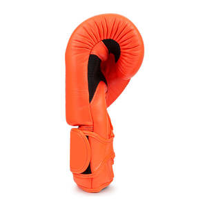 Gants de boxe Muay Thai en cuir orange, tailles 8oz-16oz, personnalisables pour l'entraînement et le combat - Product Image 5