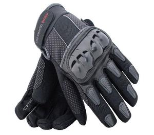 Men's Leather Bike Racing <b>Gloves</b> Windproof and Breathable Summer Motorbike Riding <b>Gloves</b> with <b>Touch</b> Screen Function - Product Image 5