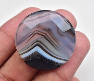 Banded Agate Cabochon High Quality Banded Agate Facetet Gemstone Customised Shape and Size <b>Well</b> Polished Handmade Gemstone - Product Image 2
