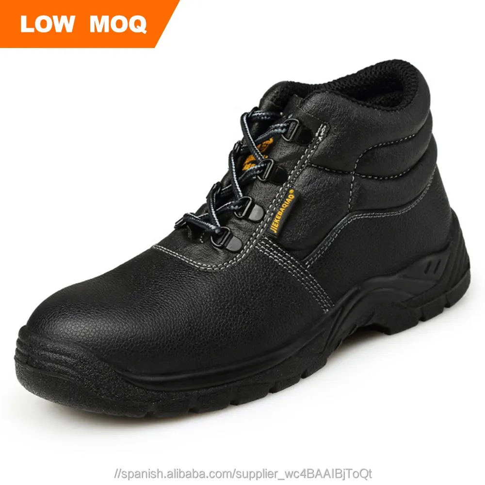 Botas De Trabajo De Seguridad Para hombre Tobillo Alto Zapatos htbt 005 Negro