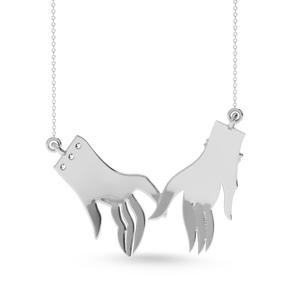 Pendentif avec diamants naturels certifiés en laboratoire et certifiés IGI & Ingemco pour la collection femme, fabriqué en Inde, prix de gros - Product Image 3