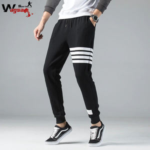 2021 pantalons de survêtement décontractés pour hommes dentelle de laine respirant Fitness vêtements de sport taille élastique - Product Image 3