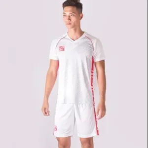 Custom made soccer team uniform, high quality football suit wholesale blank team soccer jersey bulk buy soccer kit from Vietnam