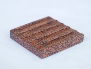 Assiettes à savon en bois de noix de coco, nouveauté, porte-savon de palmier fabriqué au japon, vente en gros, meilleur prix - Product Image 3