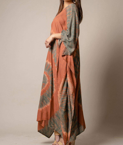 ชุดกิโมโนตัวสั้นผ้าเรยอนสำหรับผู้หญิง,ชุดเสื้อผ้าแฟชั่นไอแลนด์ - Product Image 3