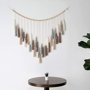 Macrame ทอพู่แขวนผนังตกแต่งสำหรับตกแต่งบ้านสไตล์โบโฮ,ห้องเนอสเซอรี่ - Product Image 5