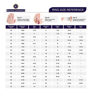 Rikhava Original 10K Oro blanco Solitario Anillo de diamantes de calidad premium Impresionantes anillos de diamantes Premium - Product Image 4