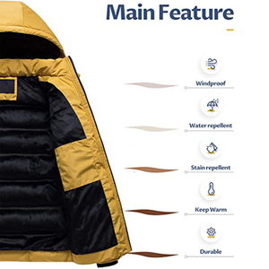 Men's Jackets 2021 Winter Fashion Stylish Custom Design Hooded Men's Outerwear Puff Down <b>Bubble</b> <b>Coat</b> Men's Puffer Jacket - Product Image 3