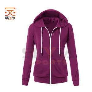 Cotton Hoodie Zipper Wholesale Women's Hoodie Custom Design Hoodie - Product Image 5