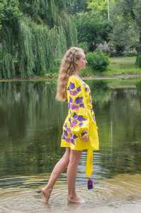 Gótico Boho bordado vestido Maxi vestido de lino vestido vestidos casuales estilos estilo Ghana de moda de verano de manga larga suelta completa - Product Image 6