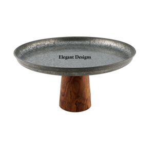 Soporte de Metal galvanizado para pastel, Base de madera, calidad superior, hecho a mano, alta calidad, bajo precio - Product Image 1