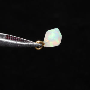 Colgante de ópalo etíope de 5-7mm, joyería minimalista, chapado en oro, 24k, personalizado - Product Image 5