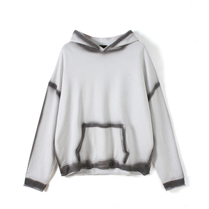 OEM Casual Men's Oversized Fit <b>Hoodies</b> Zipper up Solid Color Custom Logo Heavyweight Simple Spring Autumn Fleece Hoodie - Product Image 5