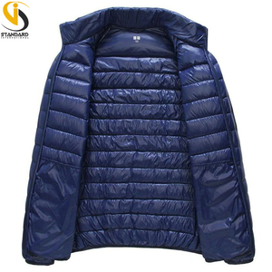 Chaquetas de nube de Color sólido a la moda para hombre, transpirables, con cuello levantado, cálidas y gruesas, ropa para exteriores, Unisex, nueva condición larga - Product Image 6