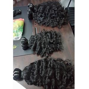 Extensions de cheveux indiens de qualité supérieure, double trame, grade 10A, Remy, vierges, sans perte, en vrac, douces, naturelles, ondulées - Product Image 1