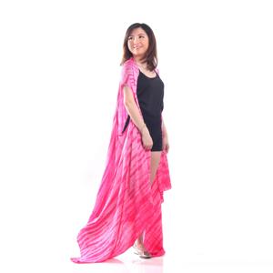 Elegant <b>Cardigan</b> Colorful Tie Dye 100% Rayon Bali Swimwear Cover Up <b>Cardigan</b> CG003-083R2 - Product Image 2