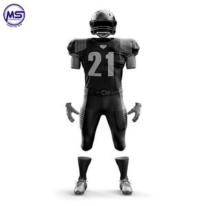 Fashion custom made embroidery team uniform American football jersey set with your own name - Product Image 4