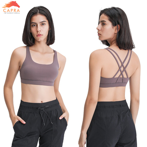¡Novedad de 2025! Conjunto de Fitness para mujer con Sujetador deportivo con cuello en U, Sujetador deportivo de Yoga de talla grande, estilo Simple para entrenamiento y Yoga - Product Image 5