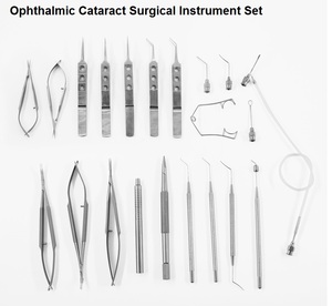 Juego de Instrumentos Quirúrgicos Oftálmicos para Cataratas, Acero Inoxidable, Manual, Calidad Estándar Alemana, Certificado CE - Product Image 6