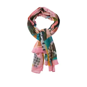 factory wholesale custom scarf for women 2020 Classic Trend solidly Indian Producer Latest Own Design occasional Lady