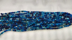 Cuentas de piedra de ágata hechas a medida, cuentas talladas grabadas de piedras preciosas en tamaños 4mm + para diseñadores de joyas y tiendas de cuentas - Product Image 2