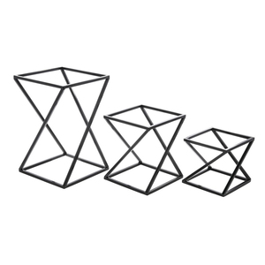 ชุด3ชิ้นเหล็กดัดแบบตั้งโชว์อาหารแบบสี่เหลี่ยมชั้นสแตนเลสสำหรับการนำเสนออาหาร - Product Image 1