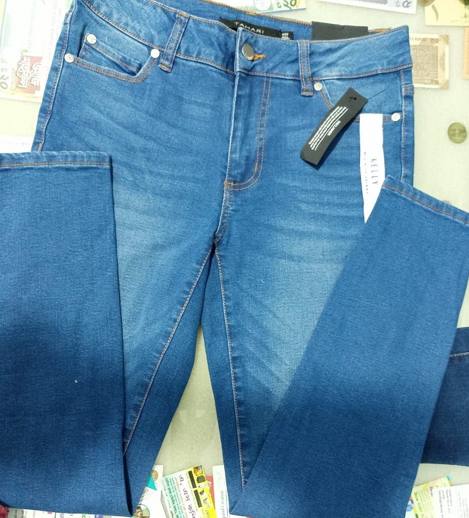 Factory Manufacturing Leftover Garments Surplus Branded Labels Mens Denim  Stretch Cotton Zip Fly Jeans Long Pants Stock Lot