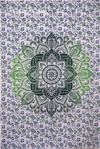 Tapiz de algodón para colgar en la pared, tapiz degradado, Mandala étnico, hermoso póster pequeño, 40*30, mesa Hippie impresa por consignadores indios - Product Image 4