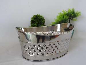 Seau à vin et à champagne de luxe moderne et élégant, design unique et vintage, nouveau design martelé, pour les bars, les fêtes et les mariages - Product Image 6