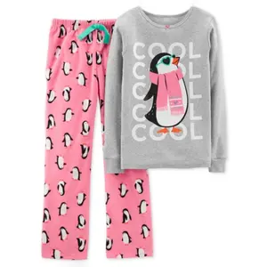 Conjunto de pijama de algodón para niños, nuevo diseño, estampado sobre todo, Color sólido, precio inmejorable, 2021