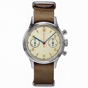 Reloj Automático Cronógrafo con Movimiento <span class=keywords><strong>Seagull</strong></span> ST1940, Correa de Reloj, Relojes de Pulsera para Hombre - Product Image 3