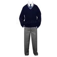 맞춤형 학교 유니폼 학생 캐주얼 착용 칼라 고품질 코튼 학교 유니폼
