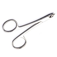 Ensemble professionnel de pinces à cuticules pour ongles en titane de haute qualité Logo privé personnalisé Meilleur vendeur Ciseaux de beauté à lame droite