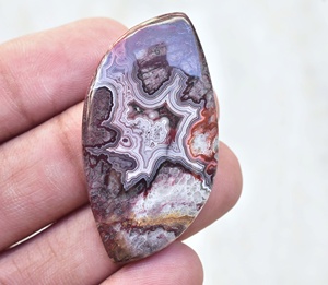 Crazylace พลอยโมราทรงหลังเบี้ย,แหวนอาเกตลูกไม้บ้าทรงหลวมแหวนอาเกตลูกไม้ - Product Image 1