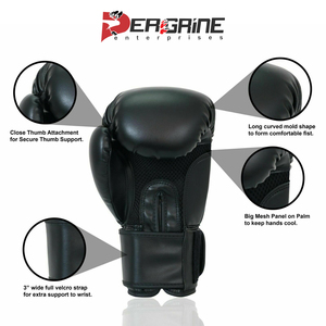 Gants de boxe en cuir PU de haute qualité pour le combat et l'entraînement en différentes couleurs - Product Image 6