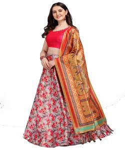 Vêtements de mariage georgette soie broderie séquence travail lehenga choil avec impression numérique travail dupatta meilleur prix vêtement ethnique ApparelGarment - Product Image 5