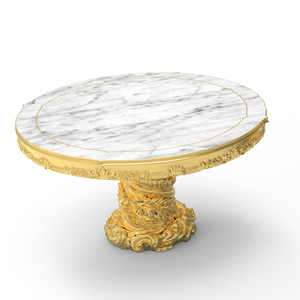 Gold Plating Casting Cake Stand With Marble Top <b>Decorative</b> Cake Stand Premium Quality Fancy Luxuries Desert Cake <b>Sand</b> Server - Product Image 1