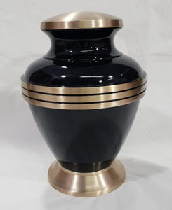 Urnas funerarias de cremación de latón Milano para adultos, urna para cenizas humanos, orejeras conmemorativas - Product Image 4