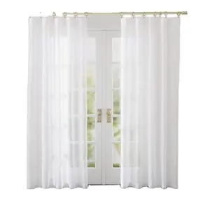 Wholesale luxury eyelet blackout home decoration ready made curtain made in Vietnam