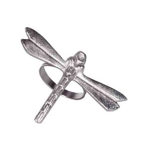 Anneau de serviette de table décoratif en métal, design oiseau, en nickel argenté, pour la décoration de table, personnalisable - Product Image 6